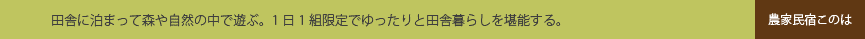 農家民宿このはヘッド